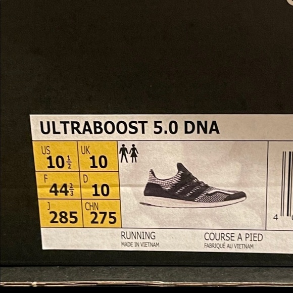 Adidas Black & Cloud White Men's Ultraboost 5.0 DNA Running Shoe Size 11 NWB - Picture 15 of 15